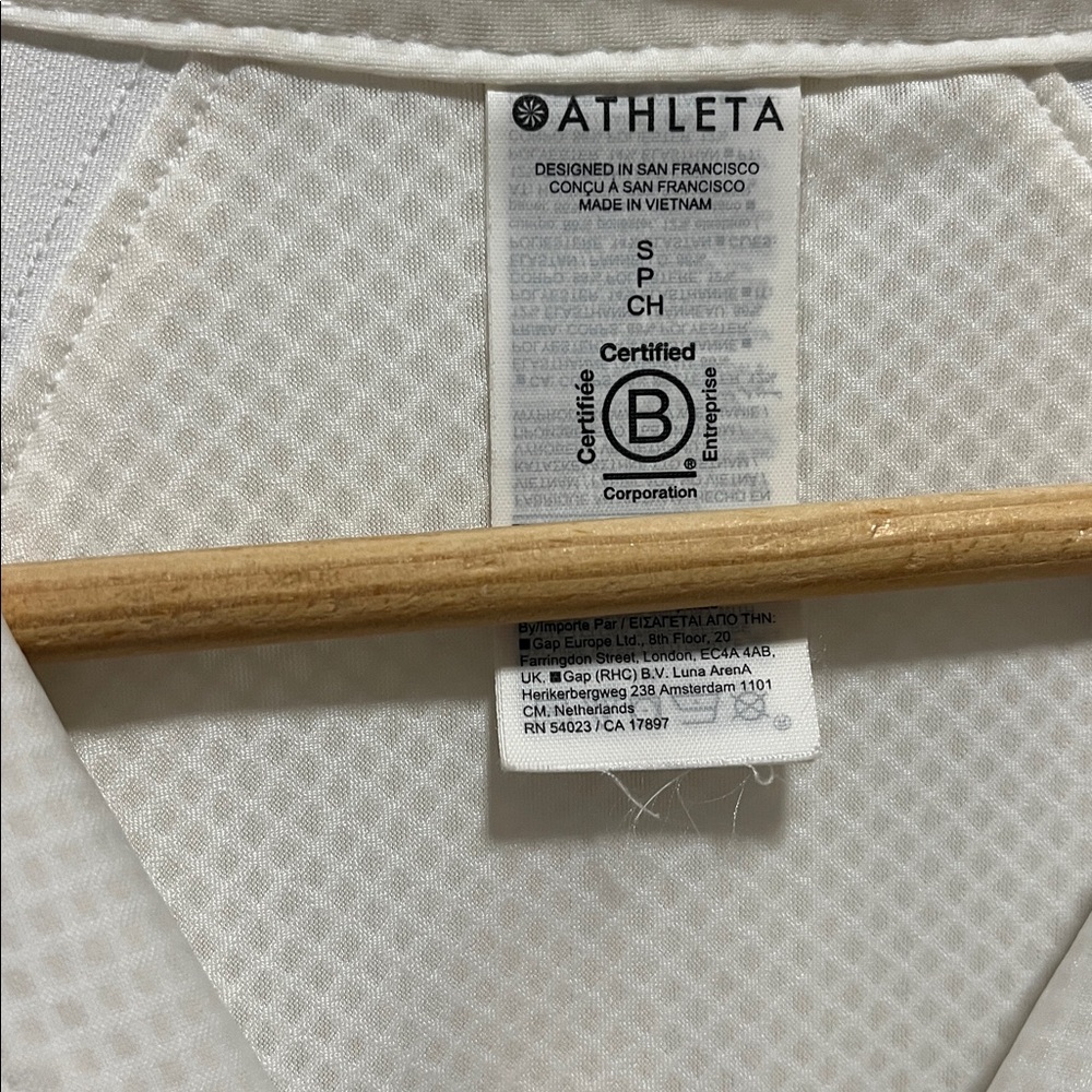 Athleta Cream Textured Top - Picture 2 of 5